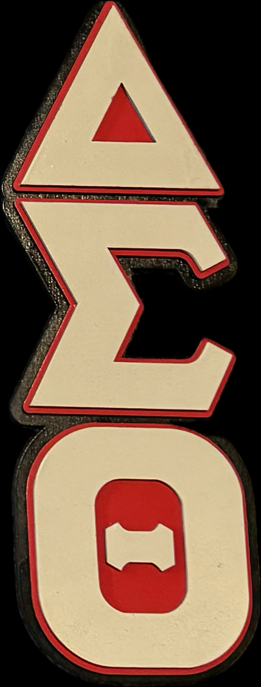 Greek letter wall/desk sign